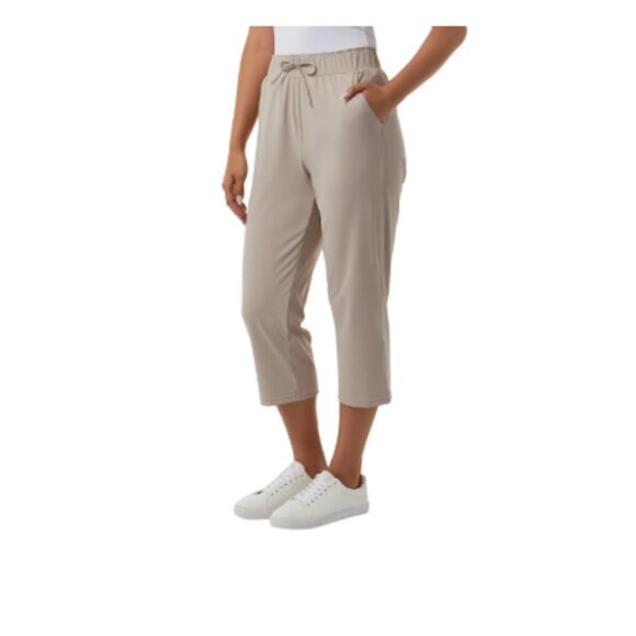 32 Degrees Pants - 32 Degrees Women Nylon Lux Capri Tan Size M